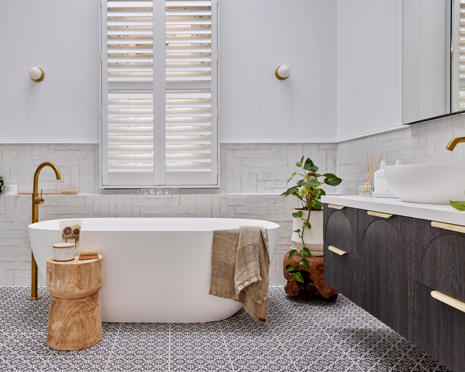 The Block's Oz and Omar's Winning Main Bathroom