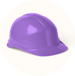 purple hard hat