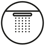 ceiling mounted shower