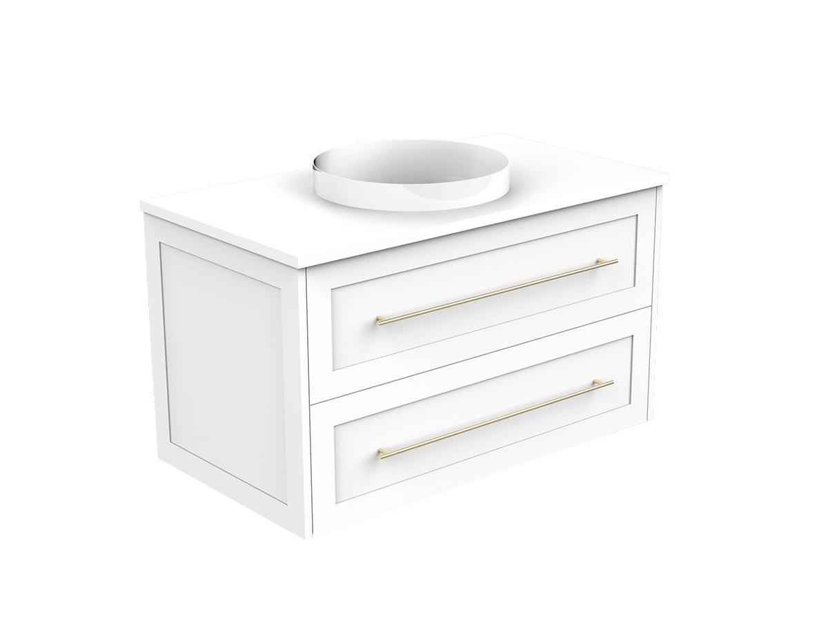 kado lux 900 wall hung 2 drawer vanity