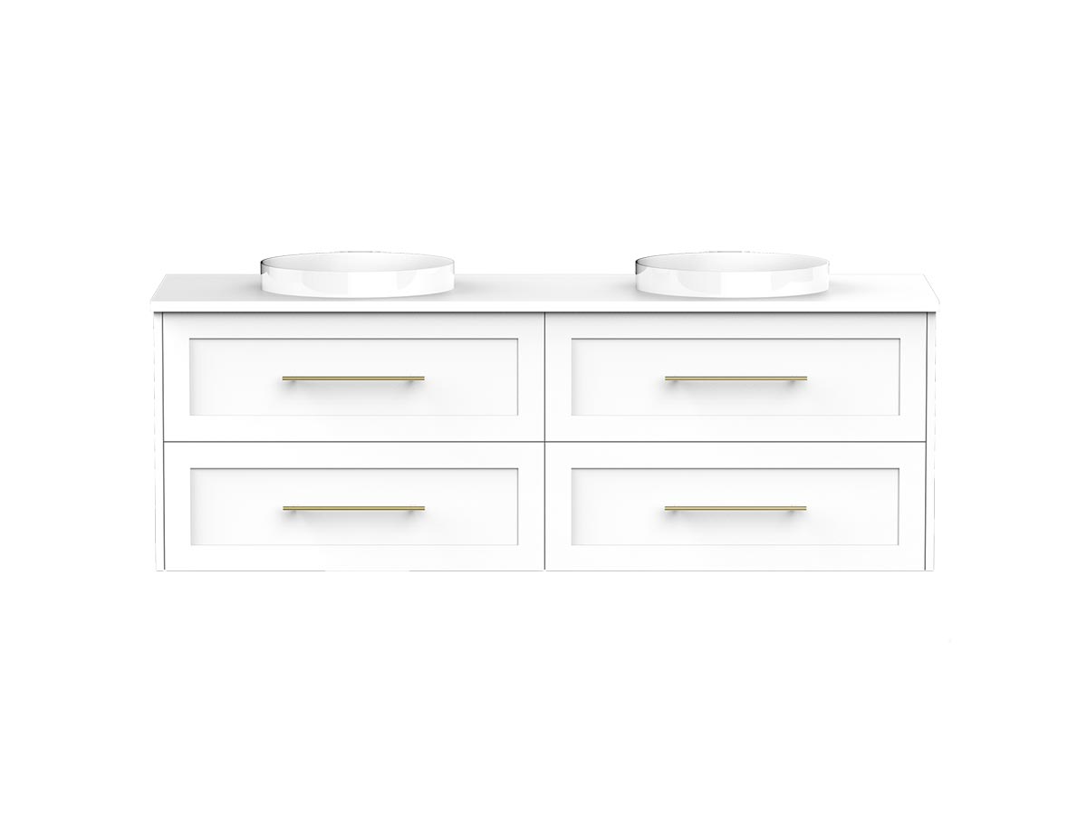 kado lux 1500 wall hung 4 drawer vanity