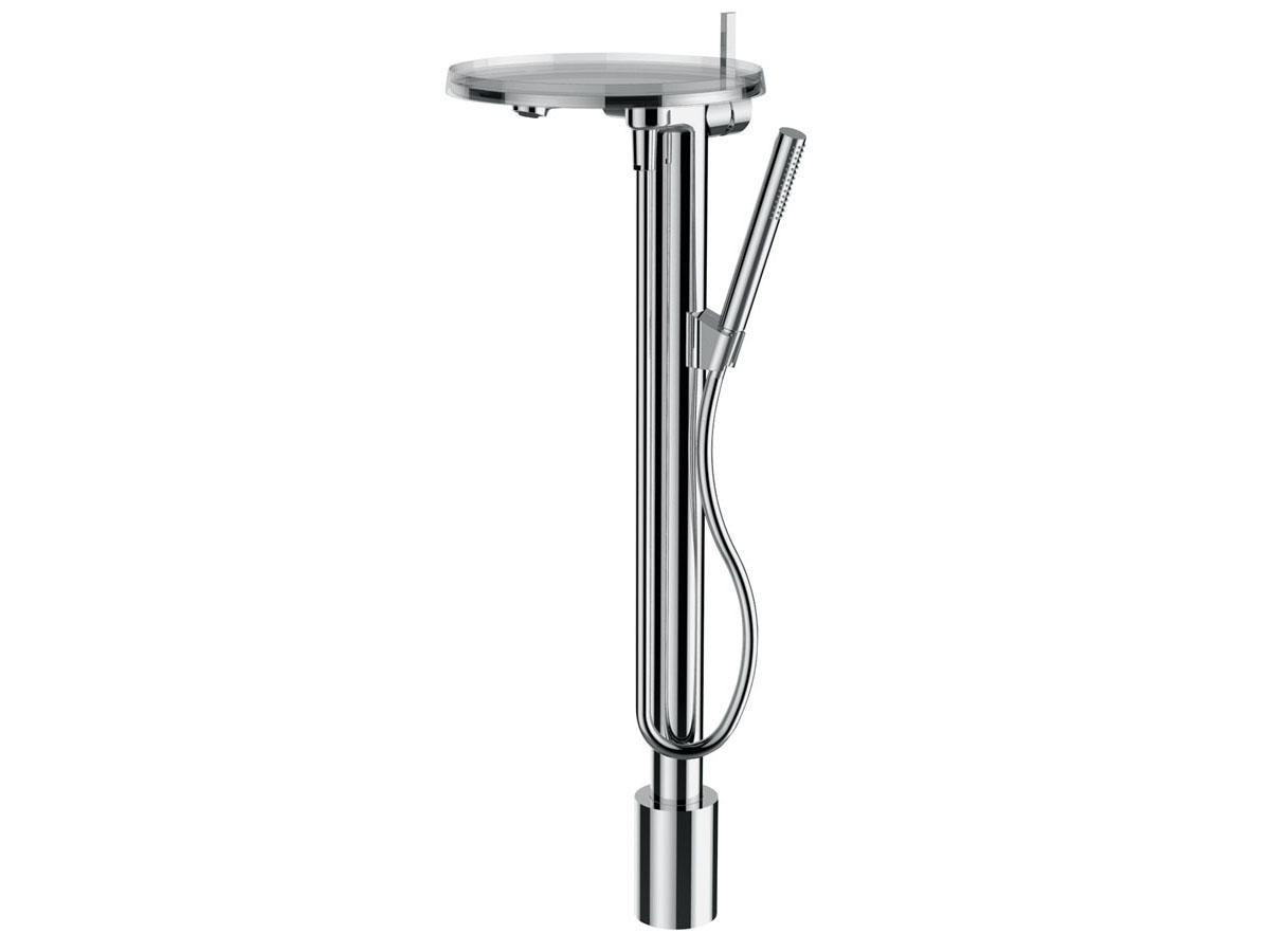 laufen kartell by laufen column bath mixer disc with handshower