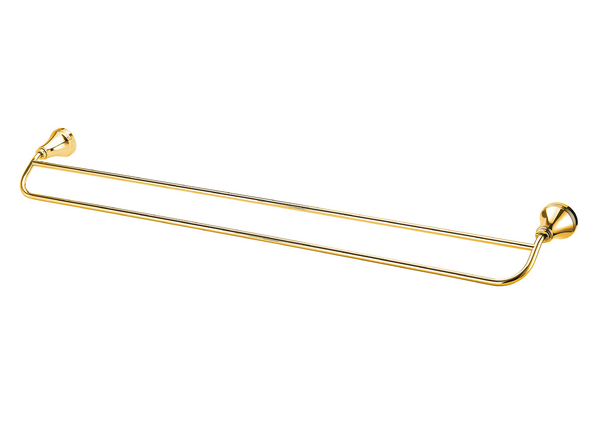 kado classic 900 double towel rail brass gold