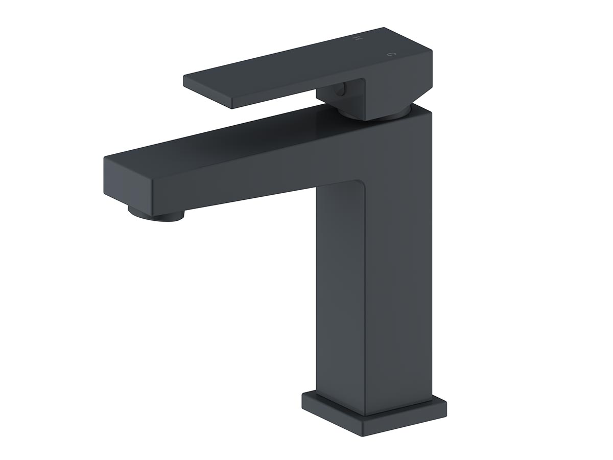 mizu bloc black basin mixer tap