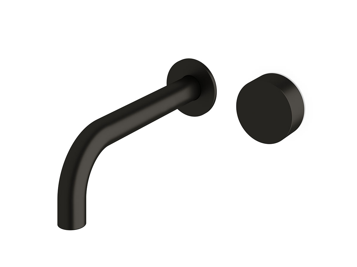 milli pure 200 wall basin mixer system matte black 2299009 hero 1