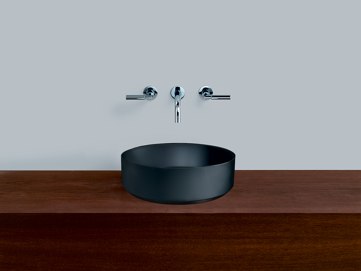 alape unisono counter basin black